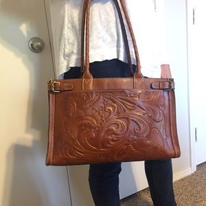 Patricia Nash REAL LEATHER BAG!!